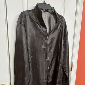 Mens Luxury Silk Stand Collar Shirt- NEW, UNUSED AND UNWORN